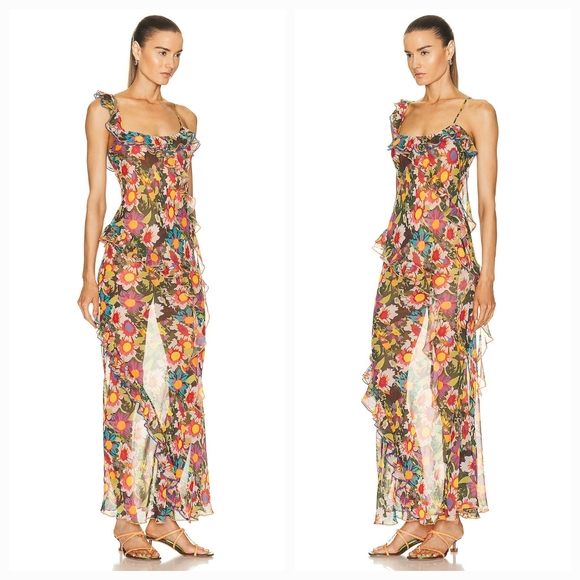 Siedres Monica Ruffled Maxi Dress size 36 NWT - Picture 6 of 12